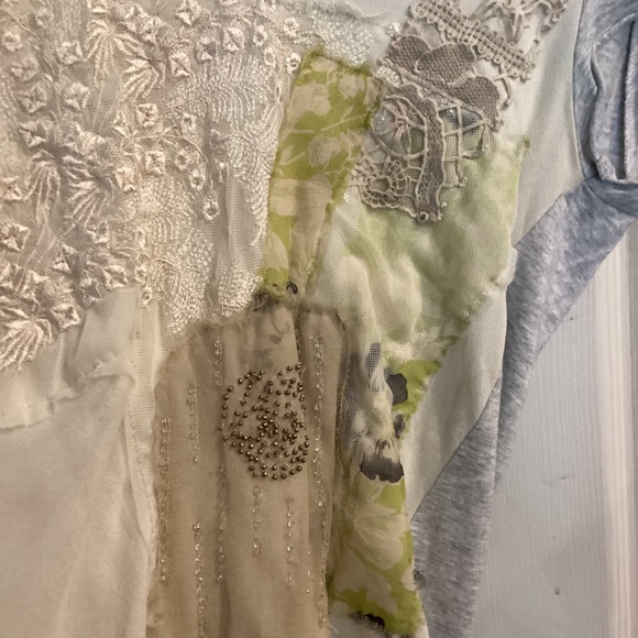 Anthropology Tiny shirt, mixed media, large - Picture 2 of 3